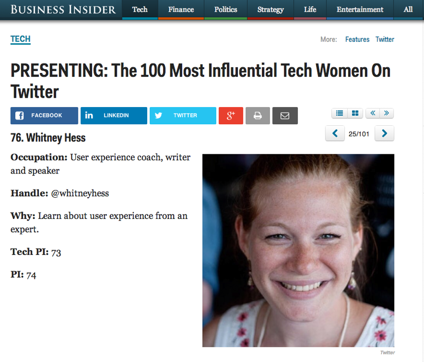 Most Influential Tech Women On Twitter - Business Insider